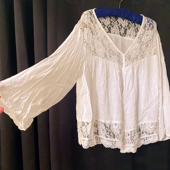 Karen Kane women’s v-neck blouse size large - Picture 8 of 13